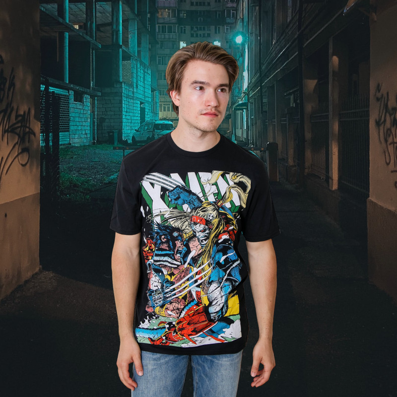 X-Men Wolverine vs Omega Marvel Licensed Adult T-Shirt gallery