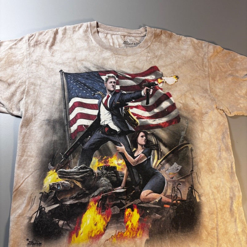 The Mountain Jason Heuser T-Shirt Mens L Tie Dye All Over Print Graphic 2013