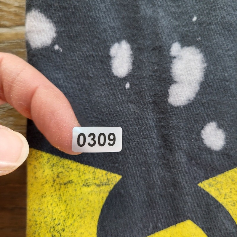 Wu-Tang Clan Bleach Wash Graphic T-Shirt Mens Small Black Yellow Logo Hip Hop gallery