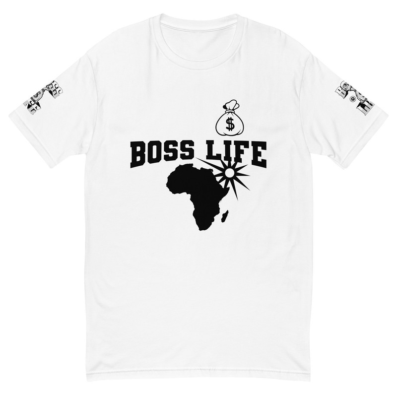 Boss Life African Money, egyptian pharaoh back Short Sleeve T-shirt