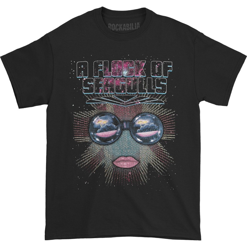 Men’s A Flock Of Seagulls Galaxy T-shirt Medium Black