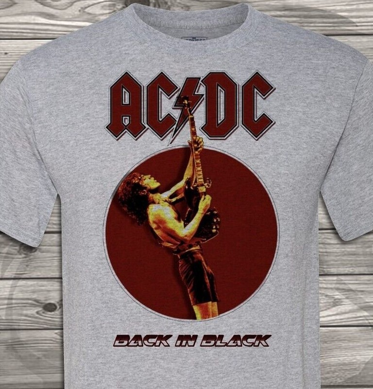 AC/DC – Back In Black – America’s Great Band Ever – 80’s Music – Gen X – Unisex
