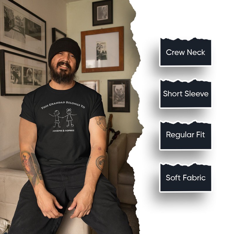 Customisable Grandad T-Shirt With Names Perfect Gift For Fathers DayTee #TA-195 gallery
