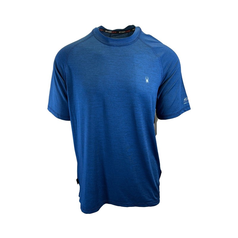 Spyder Swim Men's Solid T-Shirt Rashguard Quick Dry UPF Lightweight Hybrid S/S gallery