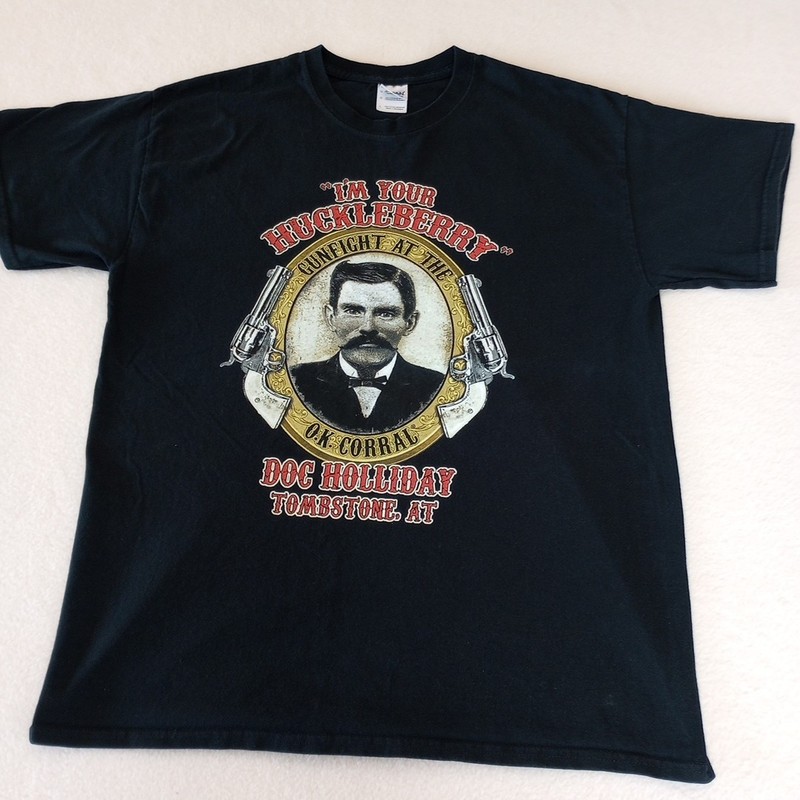 Doc Holiday“I’m Your Huckleberry”Tombstone, AZ T-shirt Mens Size Large