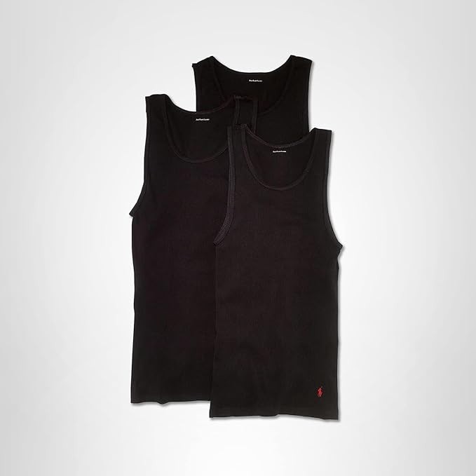POLO RALPH LAUREN Classic Fit Tanks 3-Packs, Sz Large