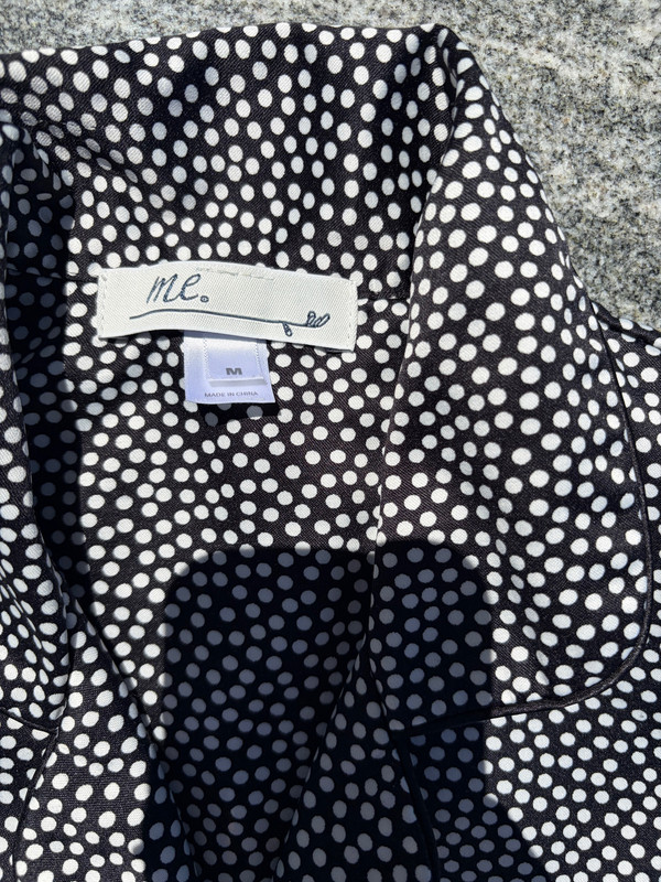 1990s Grunge Vintage Polka Dot Long Sleeve Shirt, Unisex Medium gallery