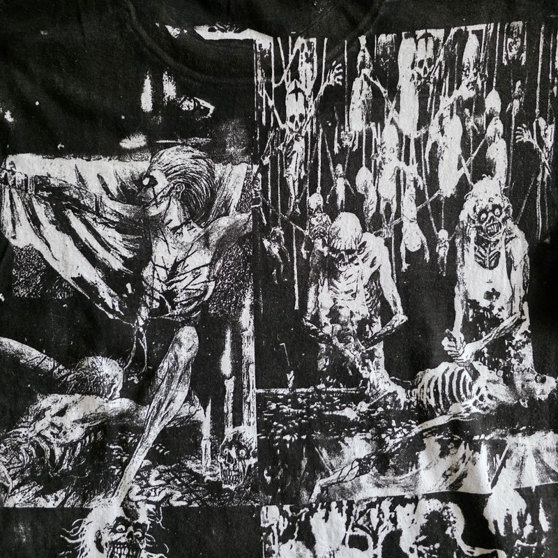 Cannibal Corpse Overprint All Over Print Tee Tshirt XL Upcycled gallery