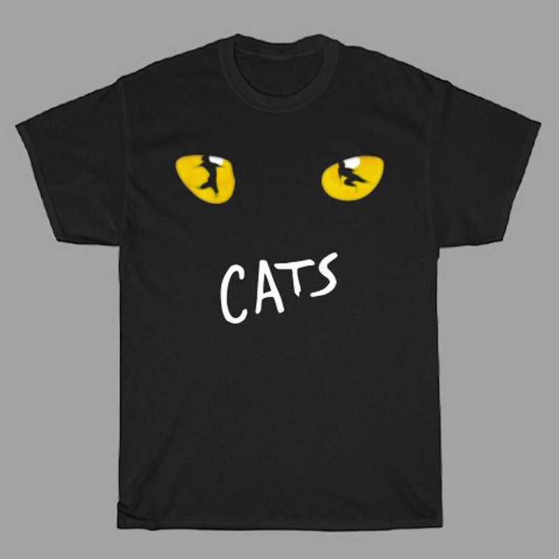 Cats Broadway Musical Show Men’s Black T-Shirt Size S to 5XL