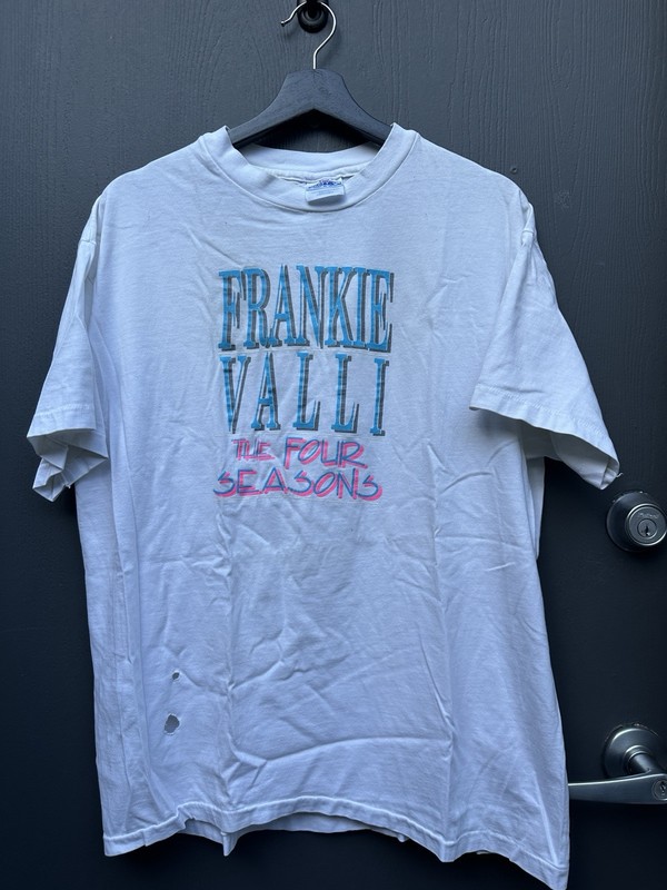 Vintage Frankie Valli And The Four Seasons 90s Tour Tee Shirt White XL