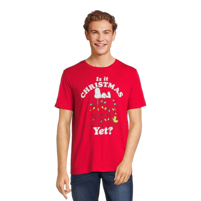 Peanuts Men's Graphic Tees with Short Sleeves, 2-Pack Size S (34-36) gallery