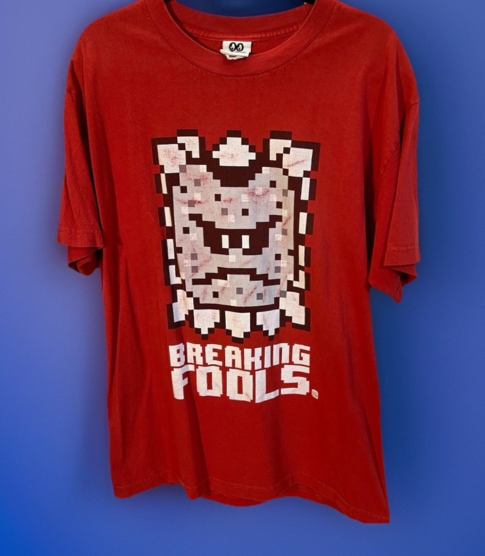 Booger Kids Grit Grime Company NES Nintendo Mario Bros Adult L Game Thwomp Block