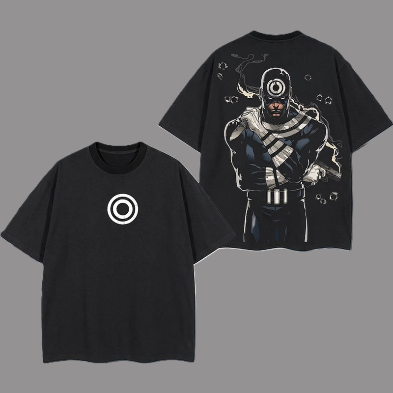 Bullseye Supervillain Graphic T-Shirt Comic Villain Streetwear Tee
