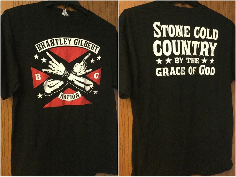 BRANTLEY GILBERT NATION BLACK T SHIRT