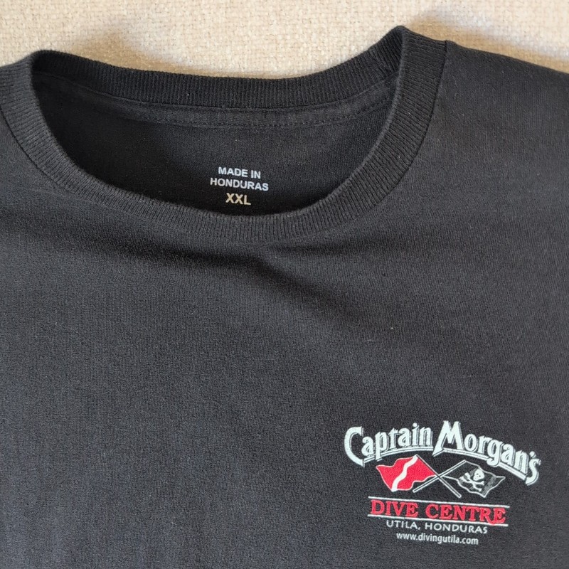 Captain Morgan's Dive Centre Utila Honduras Mens XXL T-Shirt Bay Islands gallery