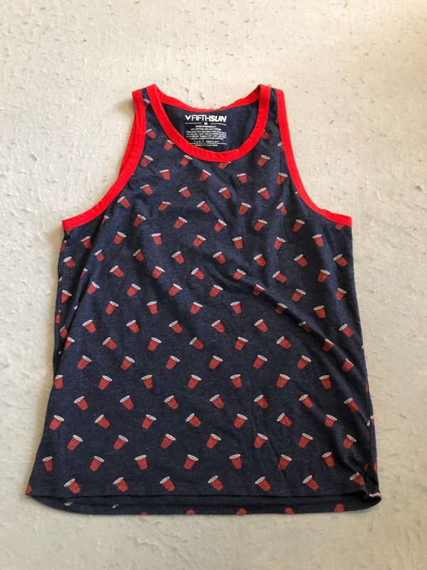 Fifthsun Shirt Men’s Medium Red Solo Cup Party Tank