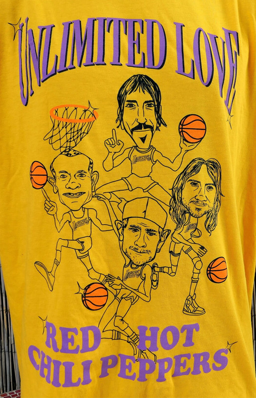 Red Hot Chili Peppers Unlimited Love YELLOW T-shirt unisex XX1056