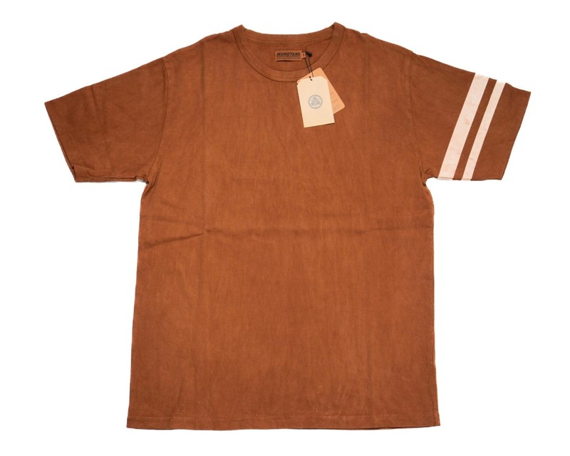 Momotaro $240 NWT Brown Techi Tree Dyed “GTB” 8.5oz Cotton T-Shirt MTS0100M31 L