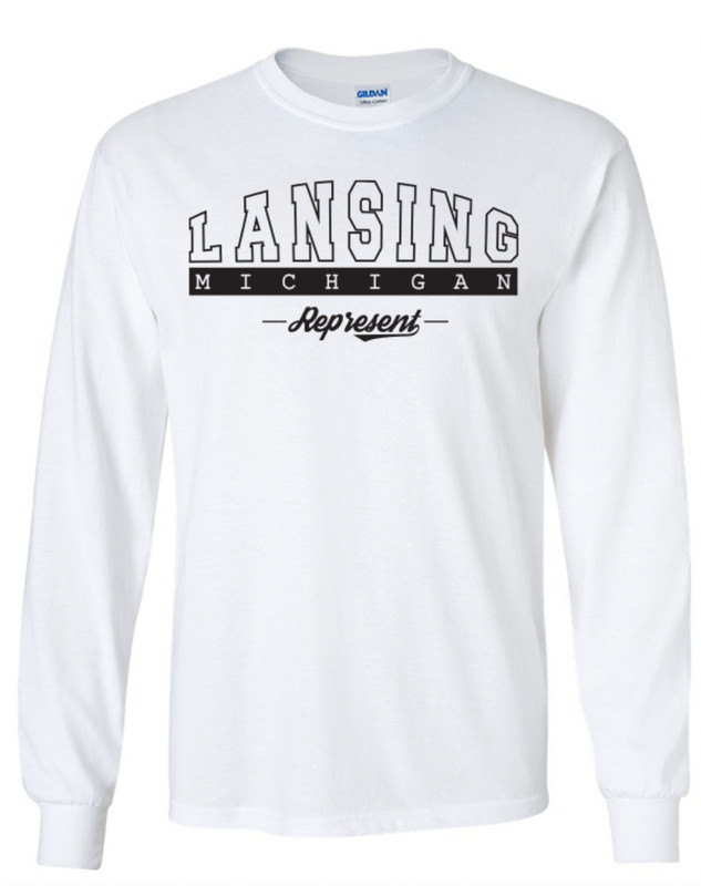 Lansing Michigan T-Shirt Long Sleeve Graphic tee