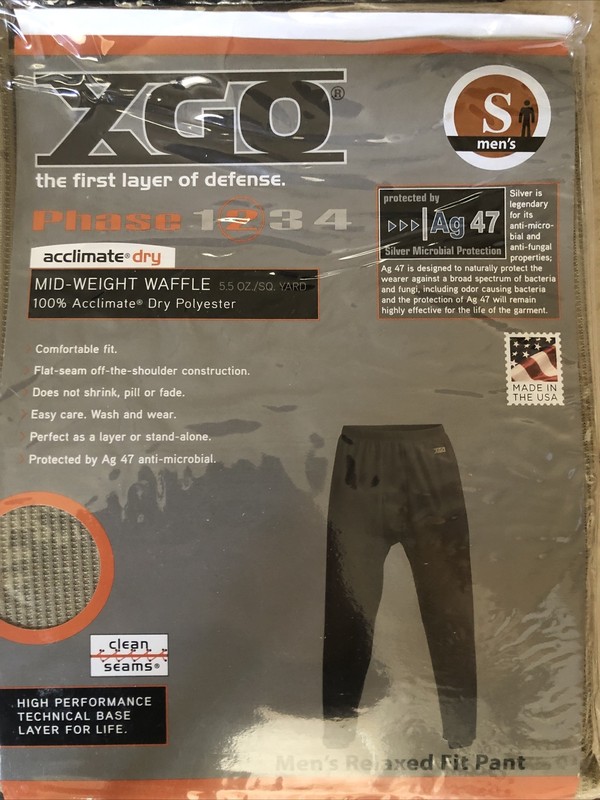 Mens S Set XGO Mid-weight Tech Waffle Phase 2 Thermal Long sleeve Shirt & Pants gallery