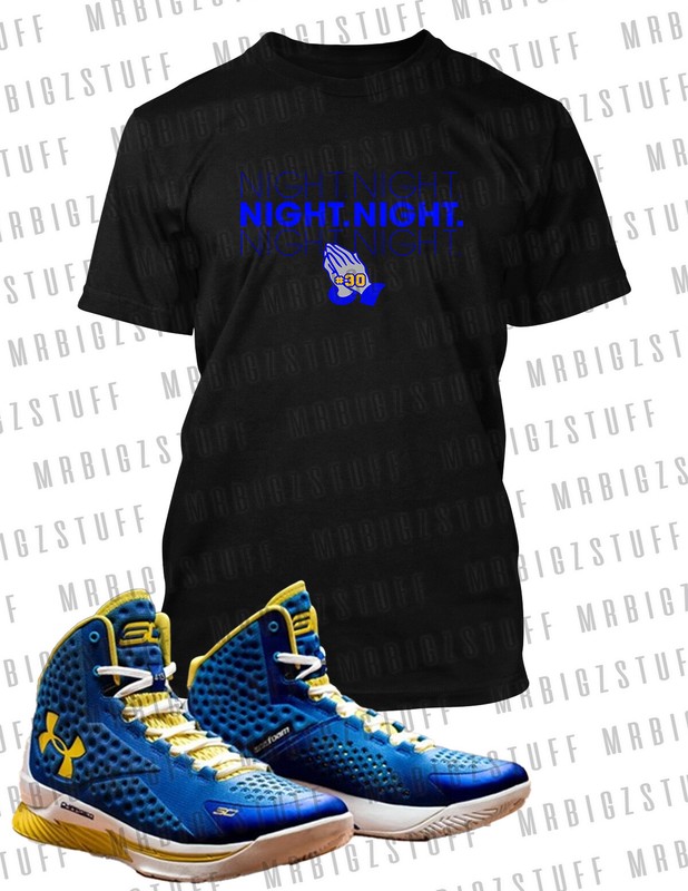 Steph Curry Night Night Graphic Sneaker Tee Shirt Unisex Warriors Golden