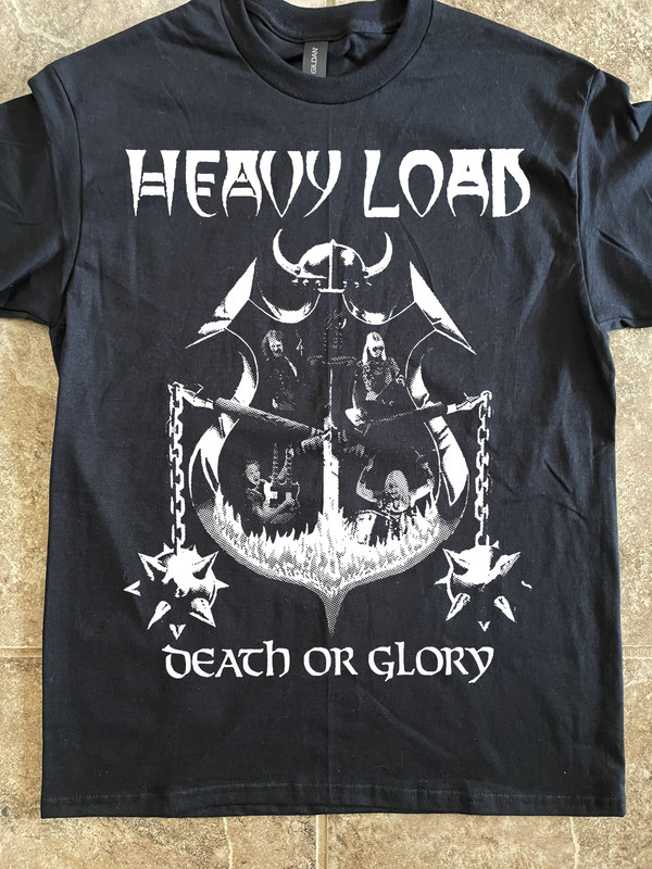 Heavy Load T-Shirt (Black) Heavy Metal Rock n Roll Gotham City Manilla Road