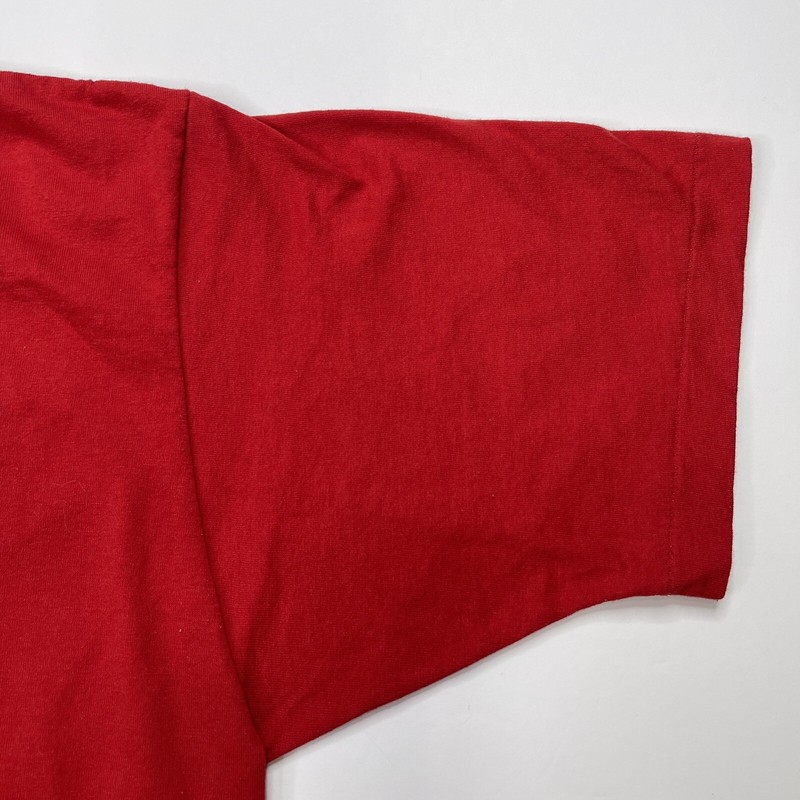 Jerzees Red Crewneck T Shirt Sz XL 50/50 Heavyweight Single Stitch Cuffs gallery