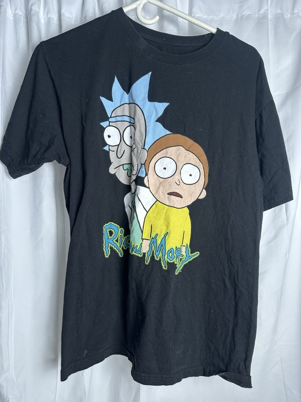 Rick And Morty Mens Large Tee Shirt Ripple Junction Adult Swim Graphic