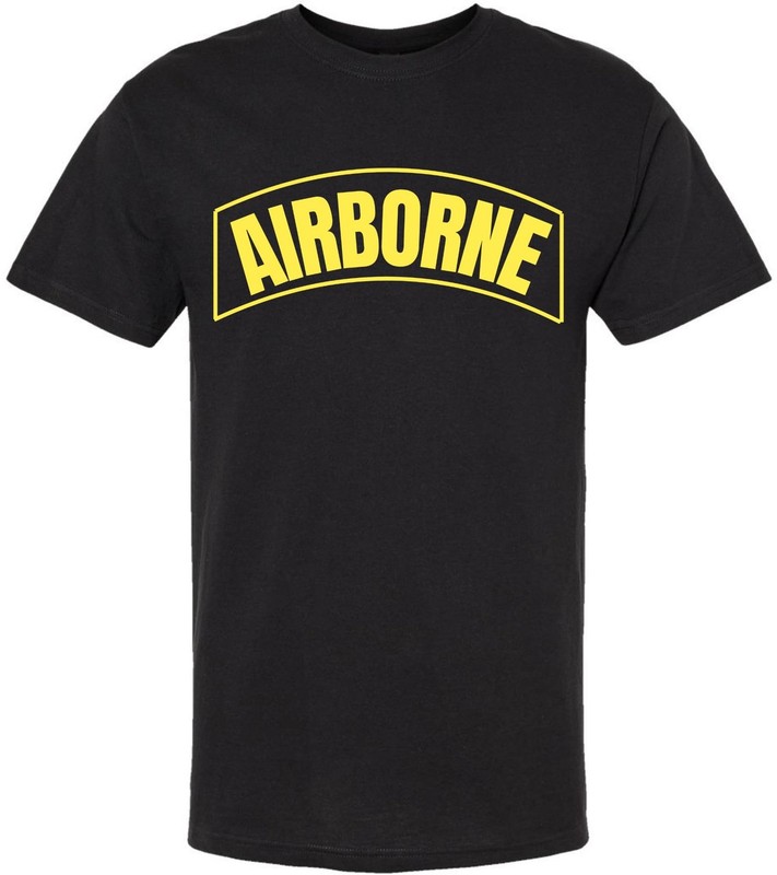 Airborne Logo Army T-Shirt U.S. Paratrooper Military Tactical Logo Shirt