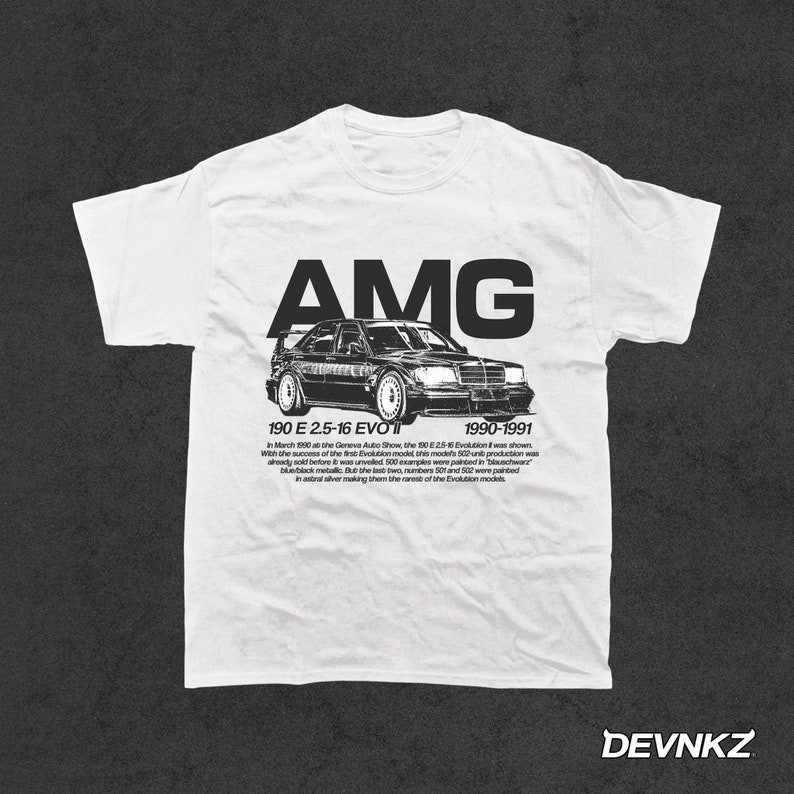 AMG 190E EVO II 2.5-16 Mercedes Benz 90s Graphic T-Shirt Men