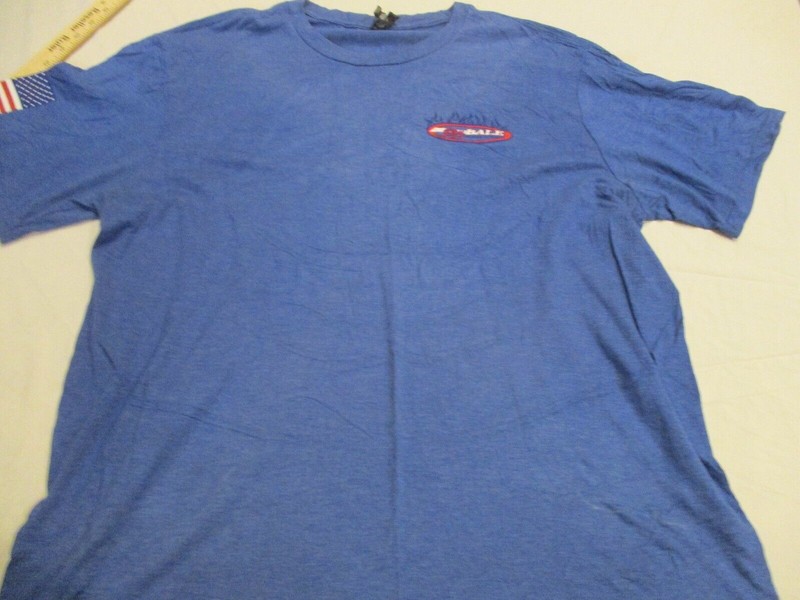 Mens district power gary belle blue t-shirt sz xxl
