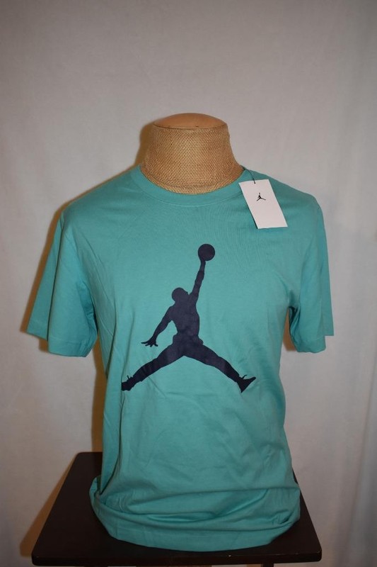Jordan Men's Jumpman Short Sleeve T-Shirt CJ0921-393 Teal/Midnight Navy NWT