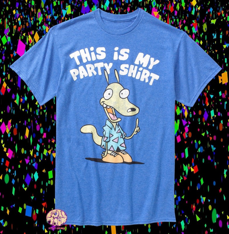 New Nickelodeon Rocko’s Modern Life Party Vintage Mens Classic Retro T-Shirt
