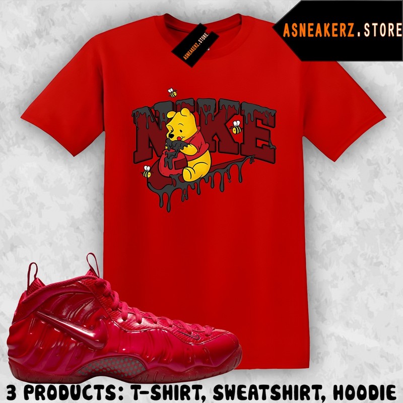 Shirt Match Foamposite Pro Gym Red 2026 Sneaker Matching Tee Sweet Winnie Pooh