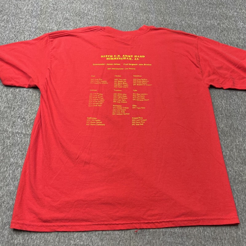 XL US Army Band 2001 Tour Oversized USA America Vintage T Shirt gallery