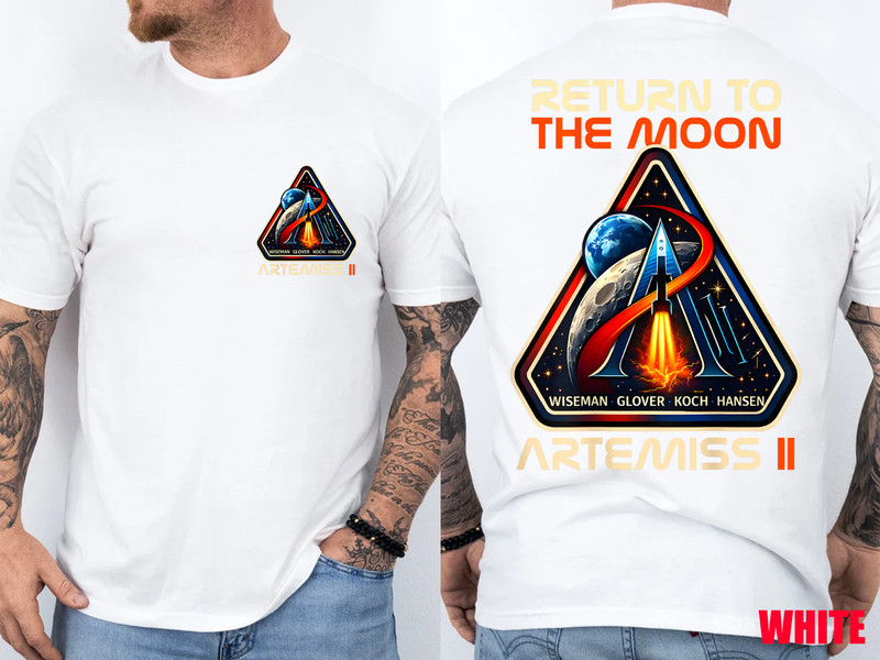 Artemis II Return to the Moon Mission - 2 Sided T-Shirt gallery