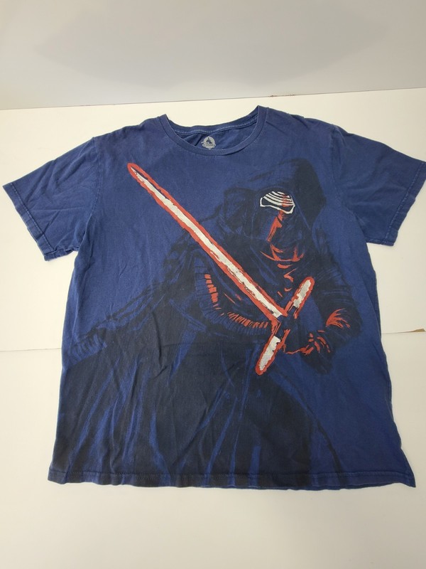 Star Wars Kylo Ren Shirt Mens XL Disney Big Print Lightsaber Graphic Tee