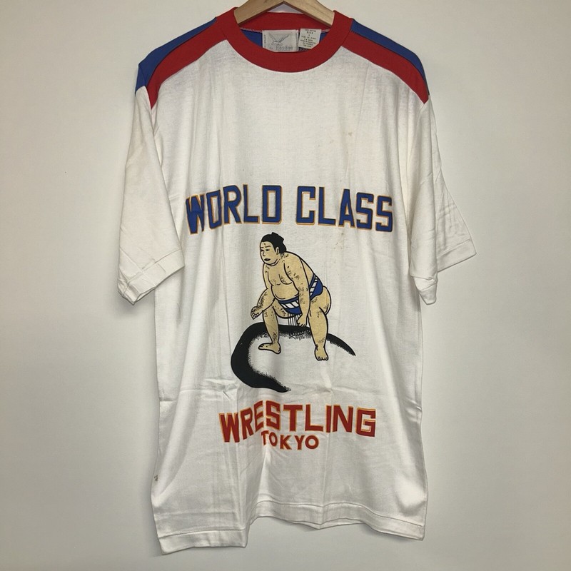 Vintage 1980’s World Class Wrestling Tokyo T-shirt, Deadstock, Size Adult Large