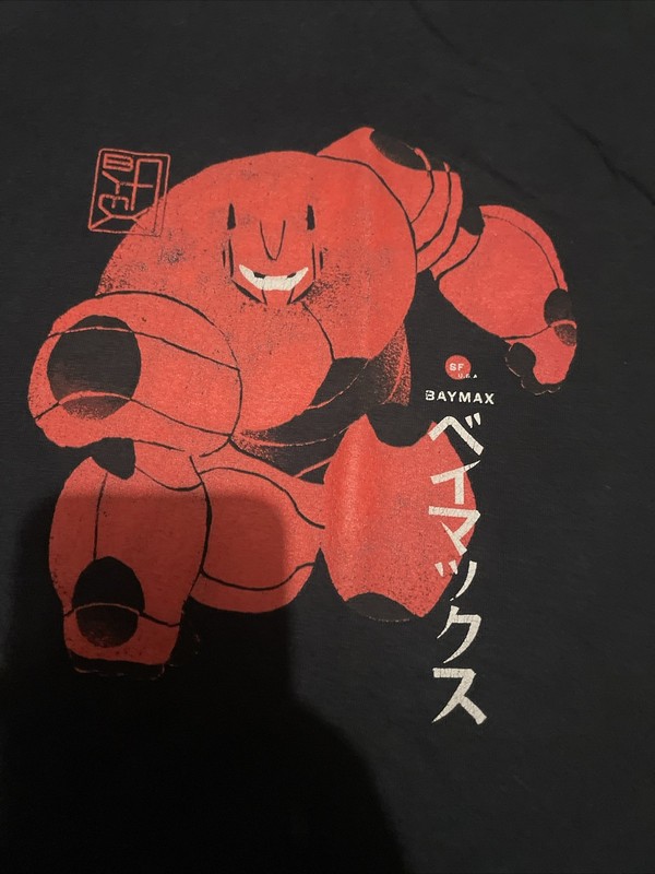 Walt Disney Big Hero 6 Baymax Cast & Crew Animation Studio T-Shirt SZ M/L (RARE) gallery
