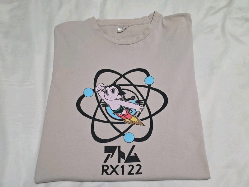 Rotorx Astro Boy RX 122 Anime Beige Tshirt Large