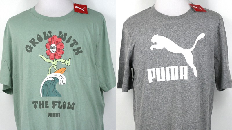 Puma T-Shirt Crew Neck Short Sleeve Graphic Regular Tall or Big Tall