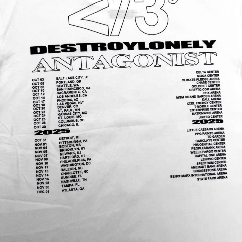 Official Destroy Lonely 2026 Antagonist Tour Merch gallery
