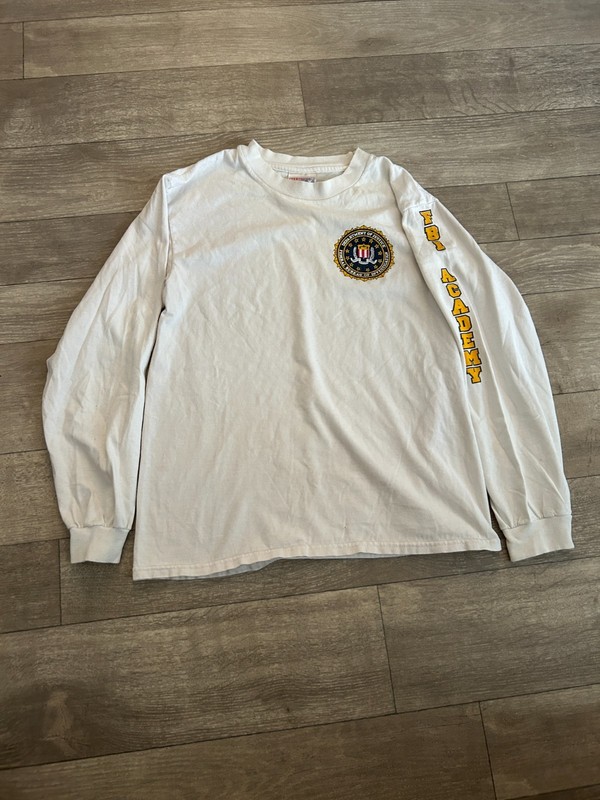 Vintage 2000s FBI Academy USA Longsleeve Men’s Small Federal Bureau School Tee