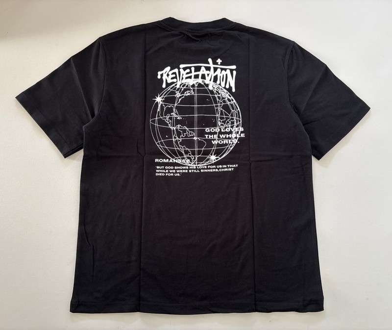 christian apparel revelation Graffiti Tee Romans 5:8 God Loves The Whole World