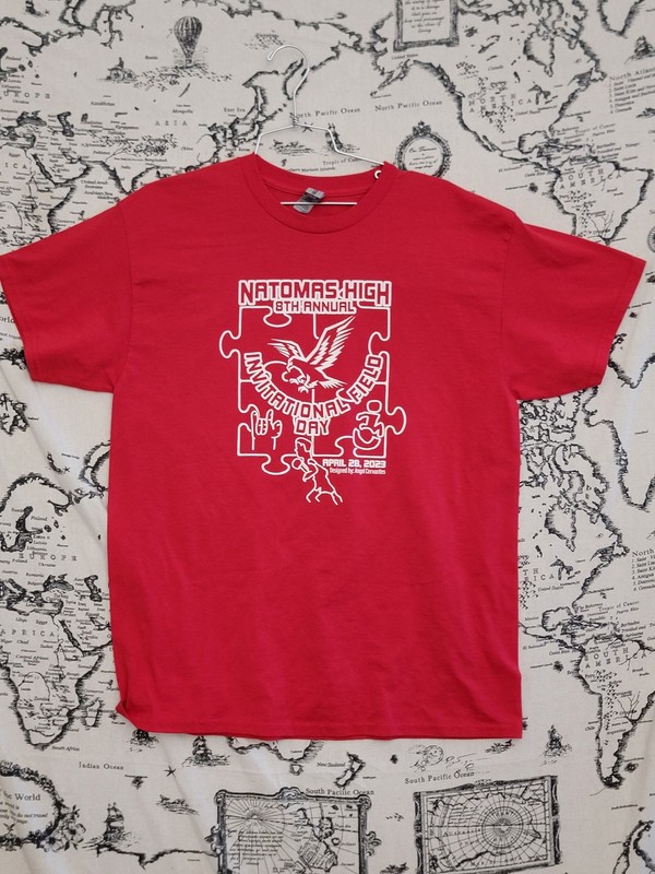 Gildan DryBlend Natomas High Invitational Field Day T-Shirt Red L