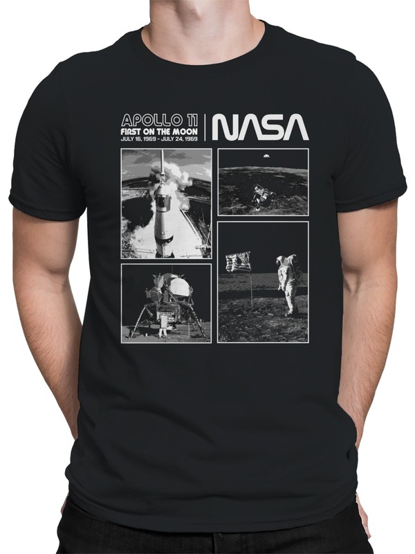 Officially Licensed Nasa Apollo 11 First Moon Landing Tribute Men's T-shirt gallery