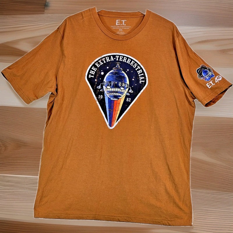 E.T. Extra Terrestrial 40th Anniversary Universal Studios 1982 T-shirt Size XXL