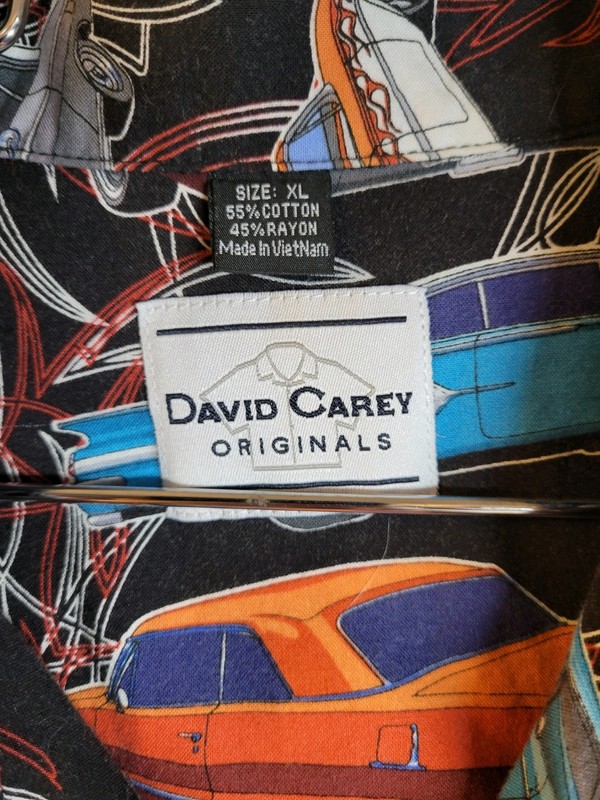 Men's XL Button-Up Shirt Chevy Car Design Multi Colored Pre-Owned gallery