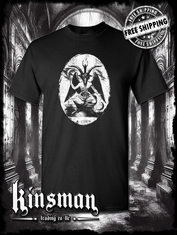 Baphomet Satanic Graphic T-Shirt / Devil Evil Occult