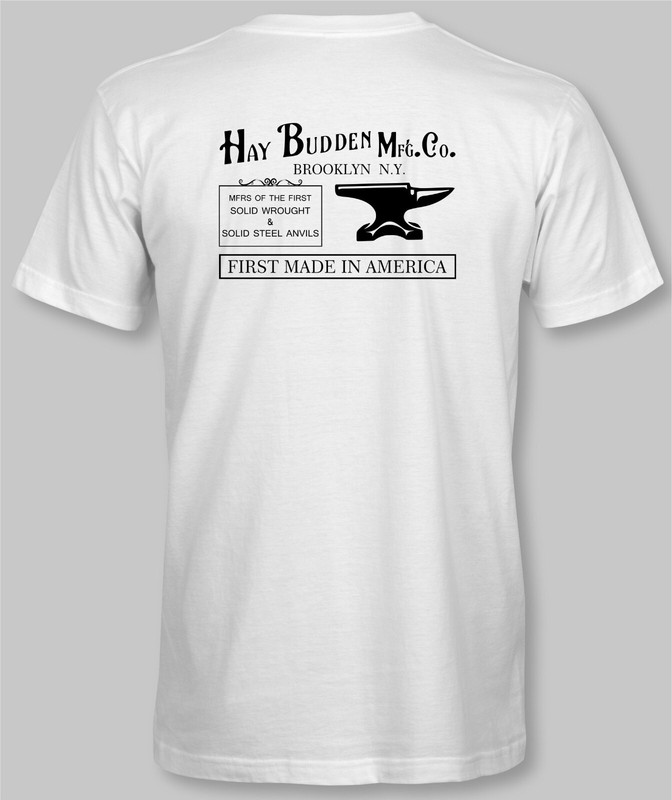 Hay Budden Anvils T-Shirt Short Sleeve – anvil blacksmith forge